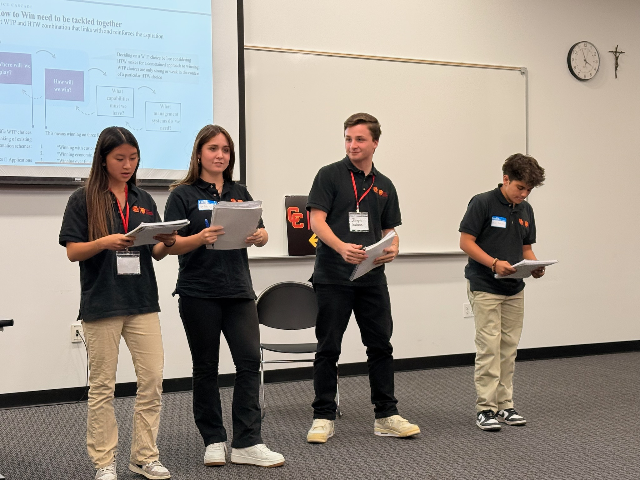 DBI students sharing their work during a workshop